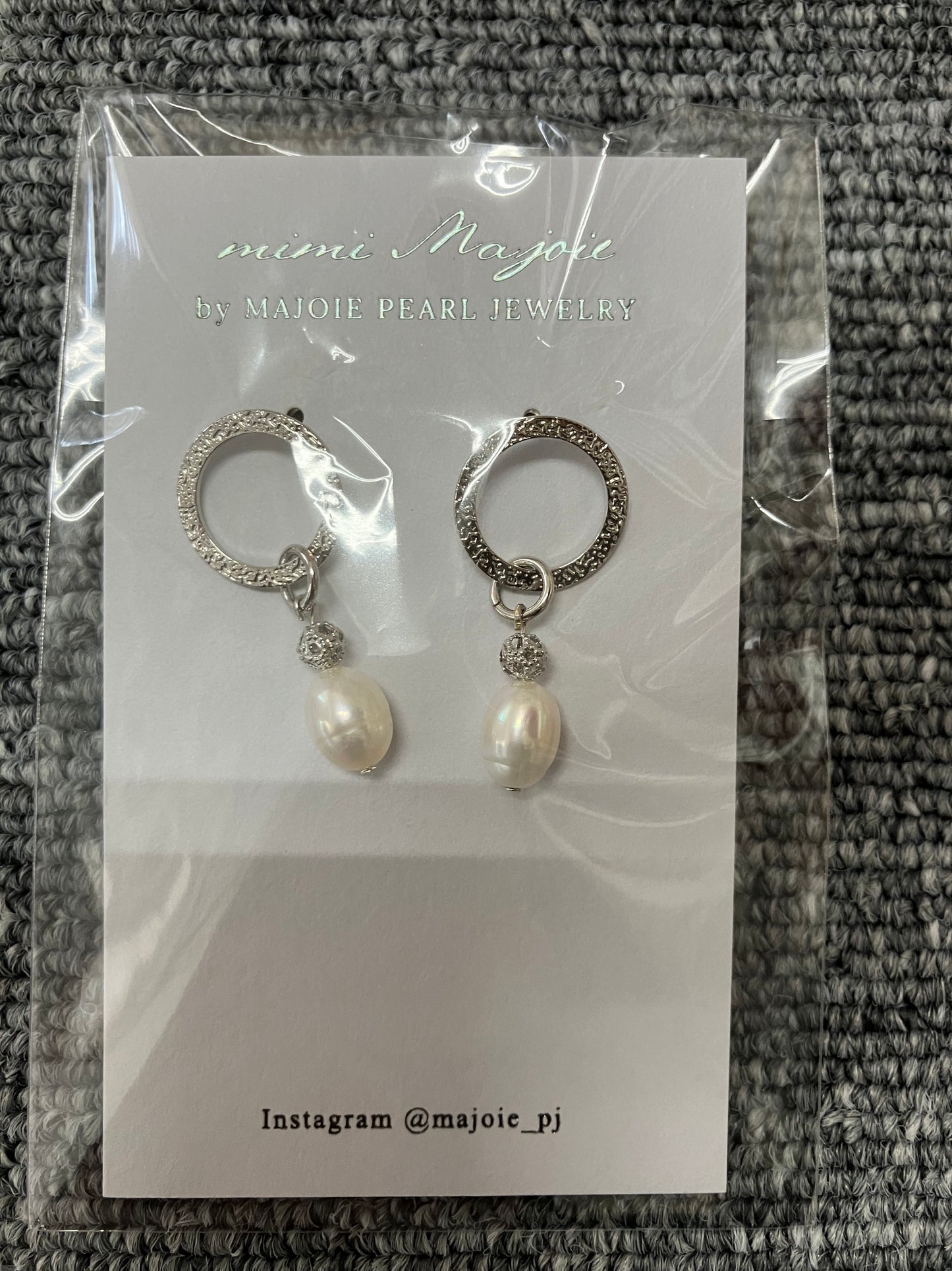 Stainless Earrings – Circle Pearl