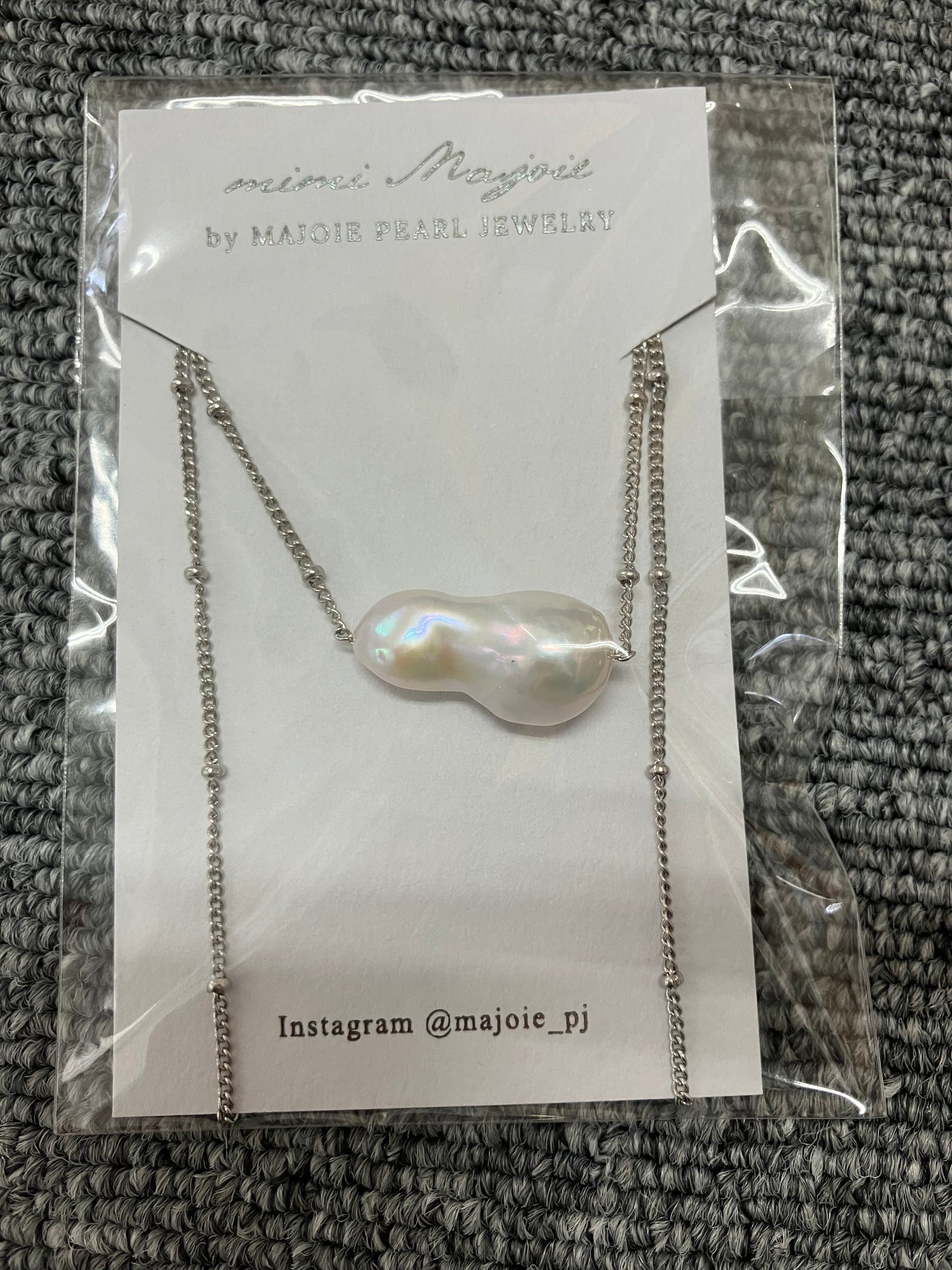 Stainless Necklace – Baroque × Chain