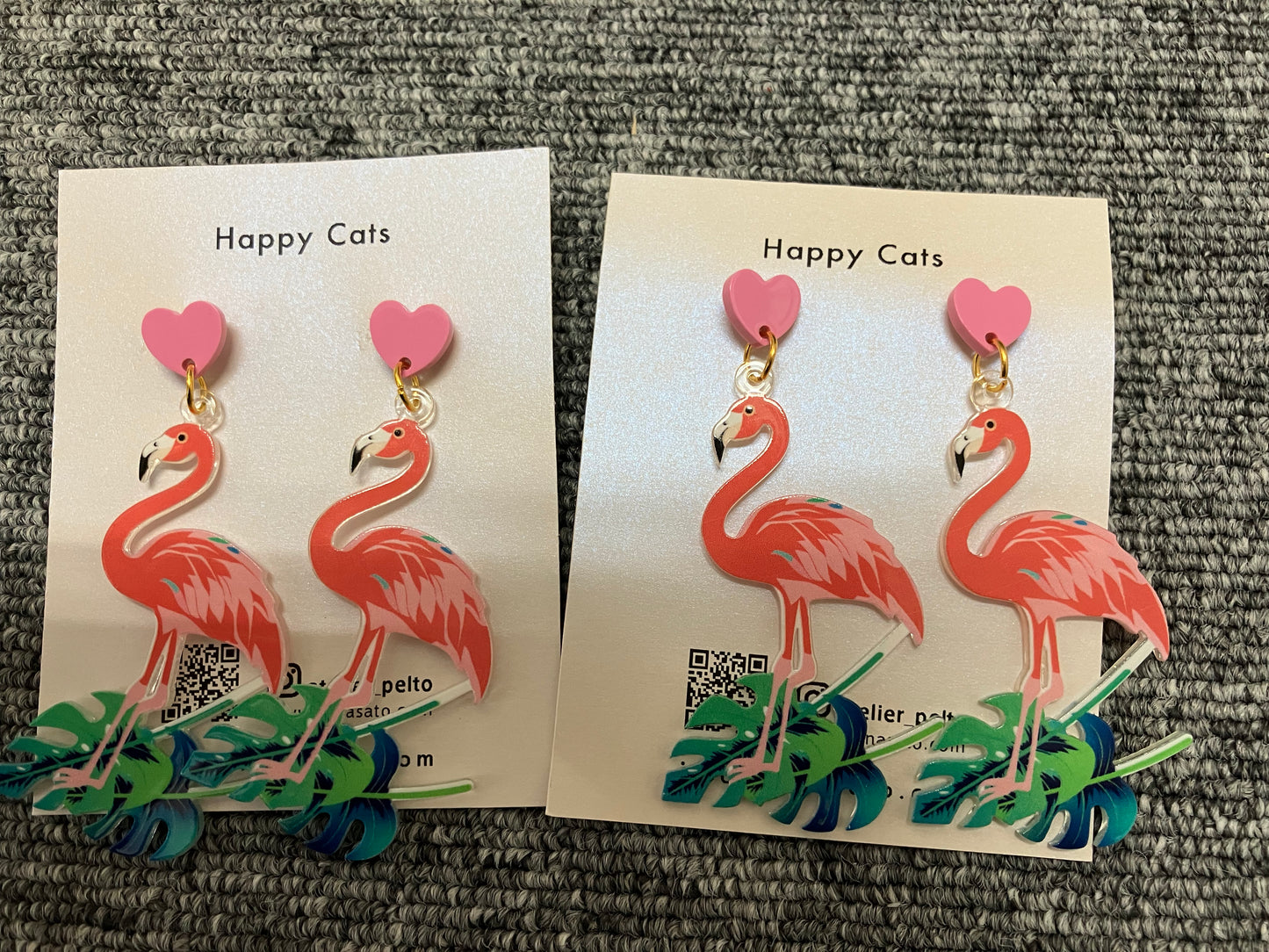 Acrylic Flamingo Earrings