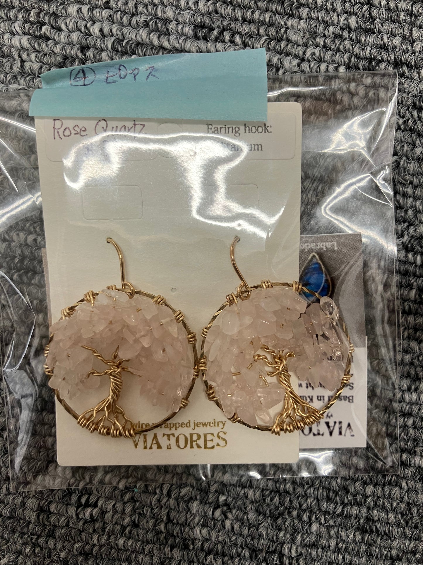 Rose Quartz Earrings