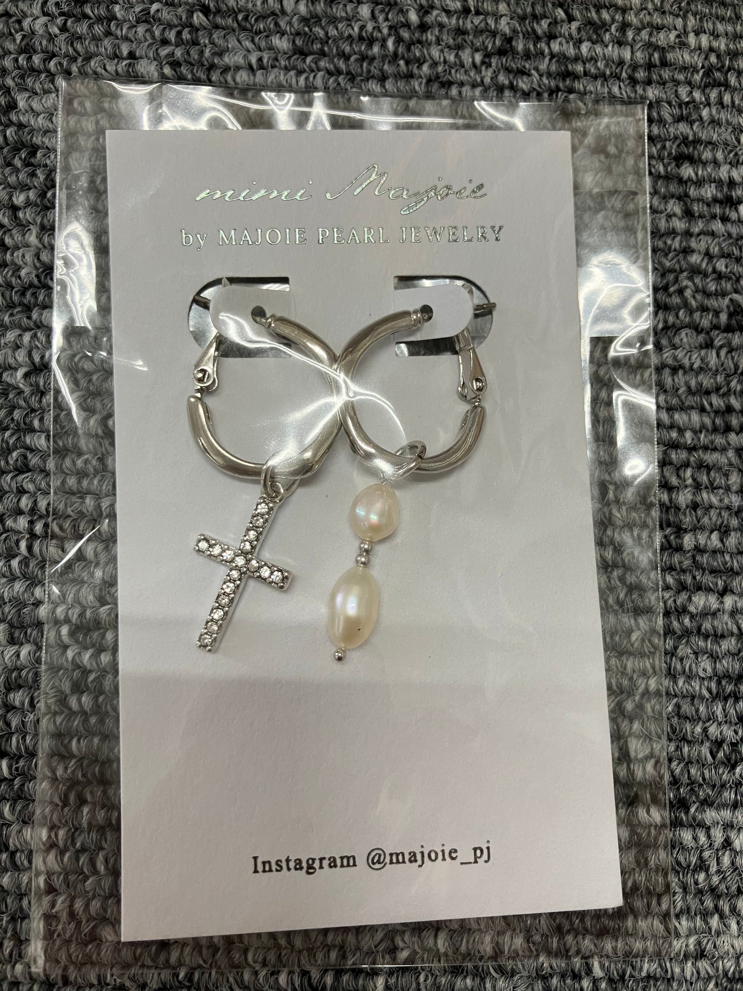 Titanium Earrings – Cross × Baroque
