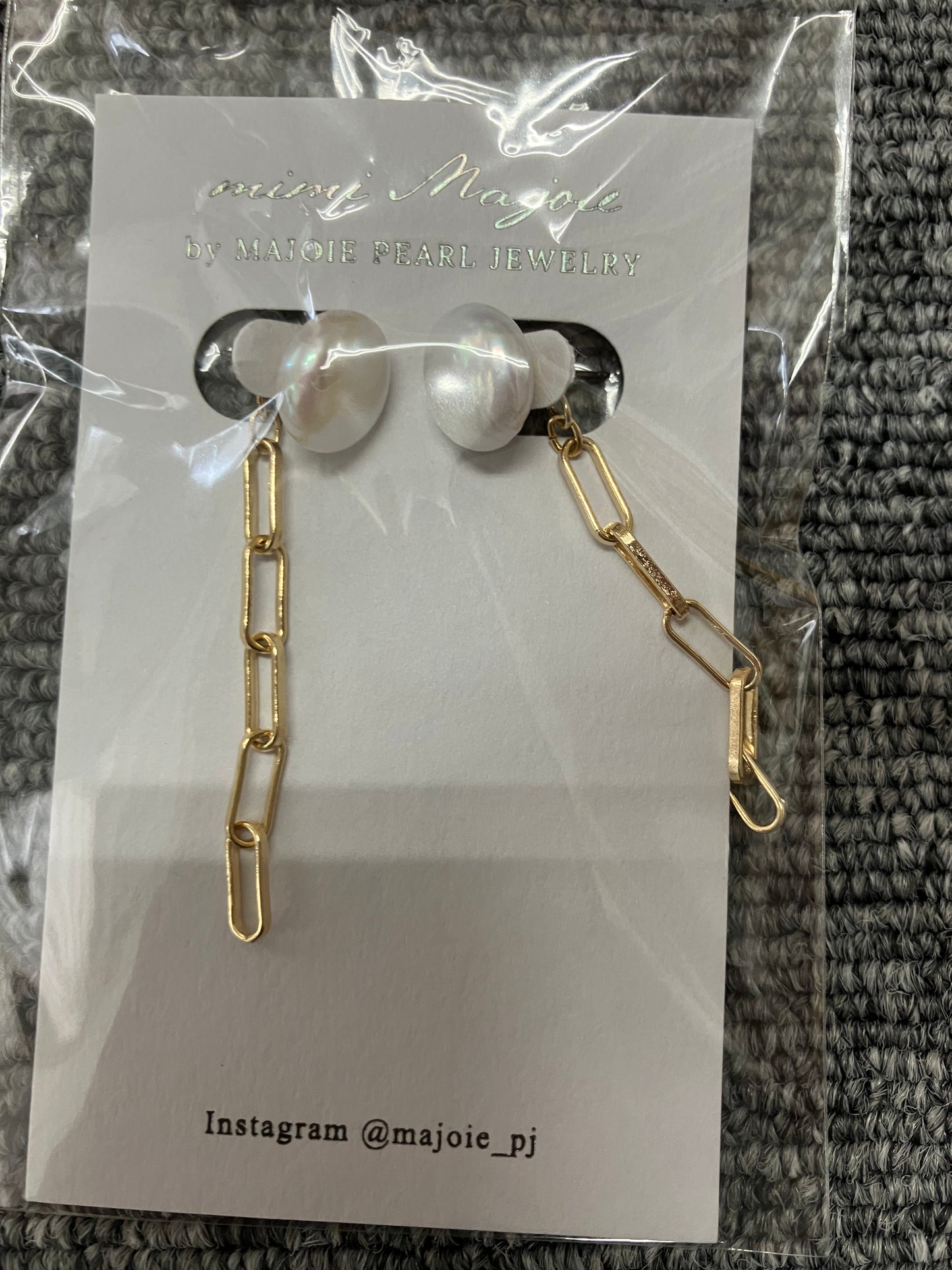 Titanium Stud Earrings – Chain × Coin