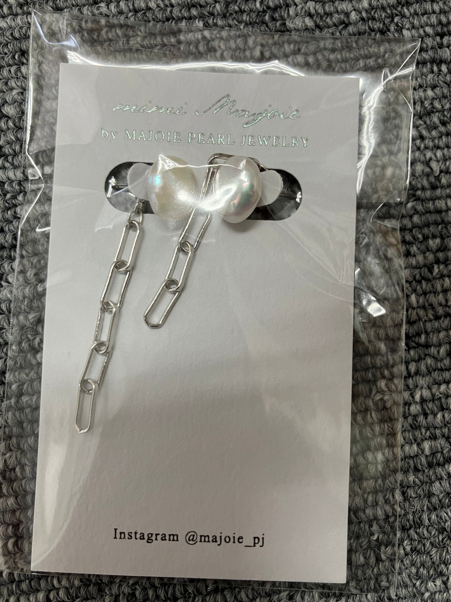 Titanium Stud Earrings – Chain × Coin