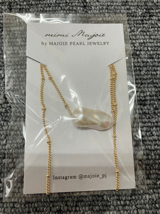 Stainless Necklace – Baroque × Chain