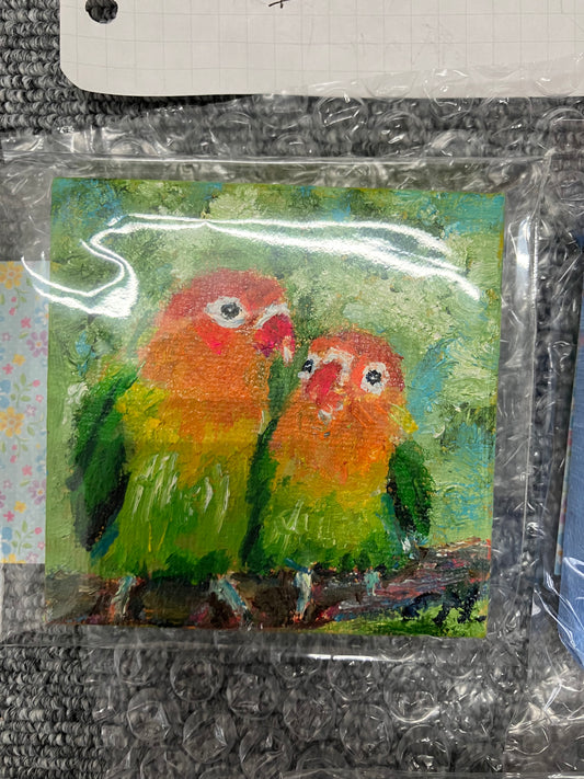 Parakeet – Oil Painting