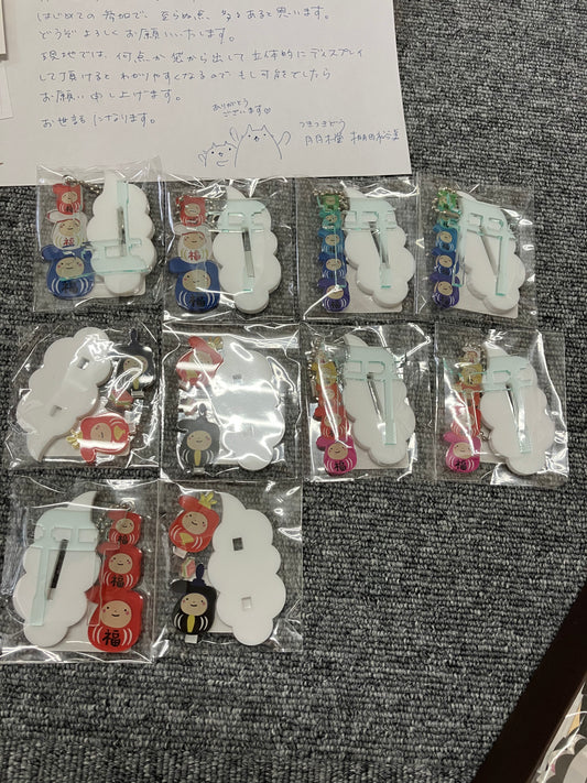 Cloud Torii & Daruma Set