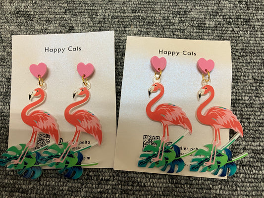 Acrylic Flamingo Earrings